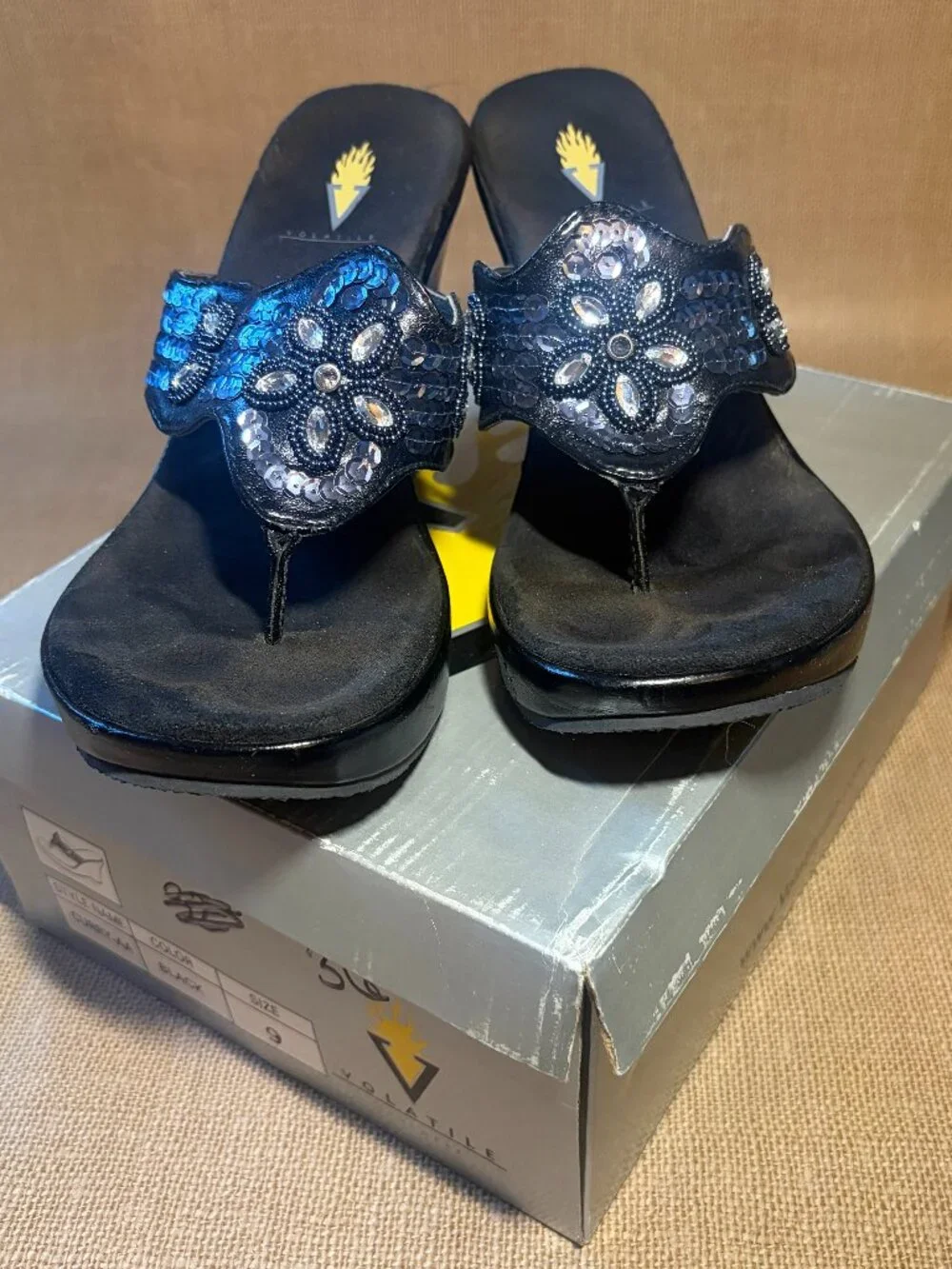 Volatile Wedge Sandals